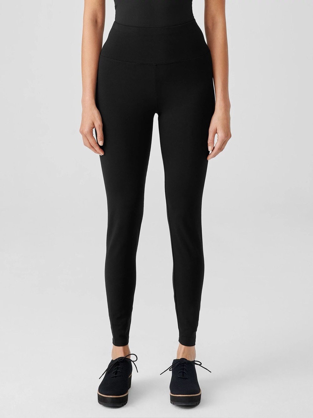 Eileen Fisher Knit High Waist Leggings Medium